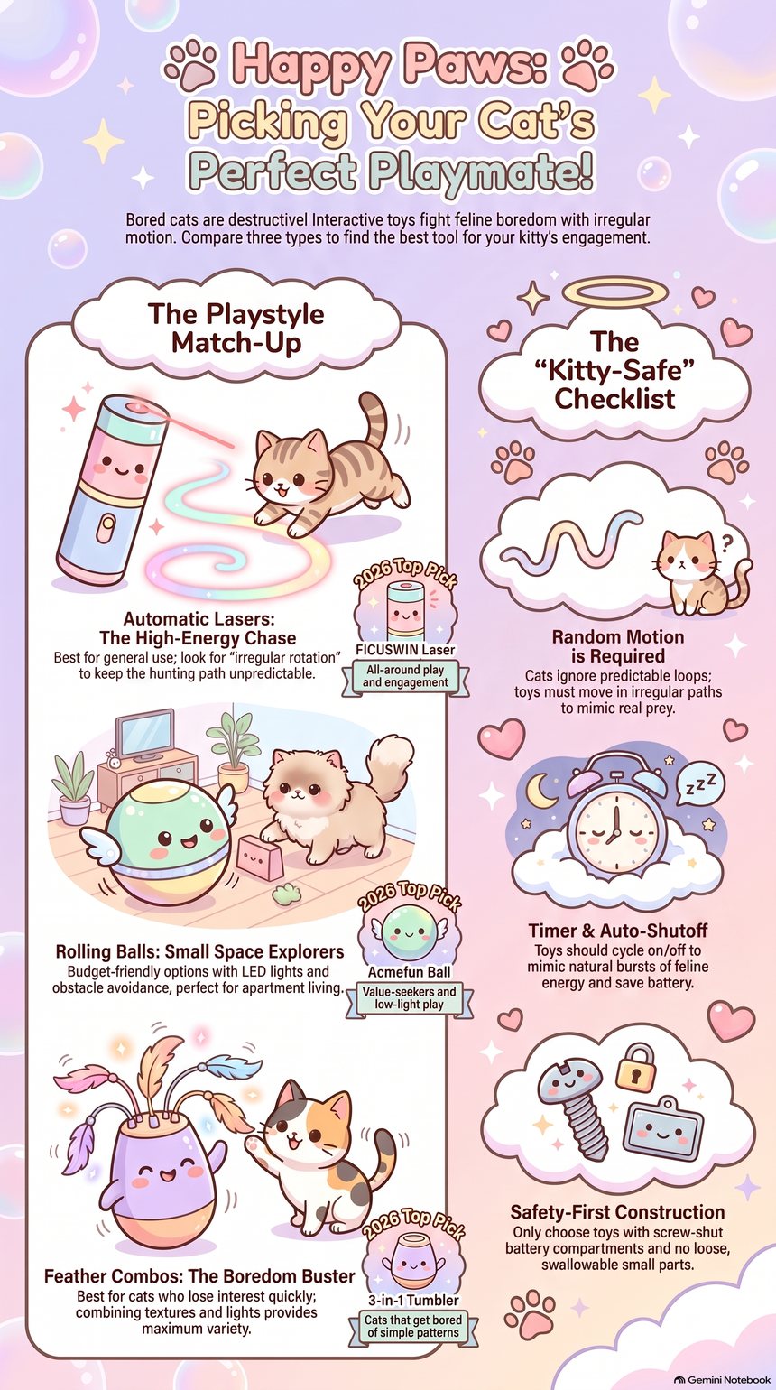 Best Interactive Cat Toys 2026 Buying Guide Infographic